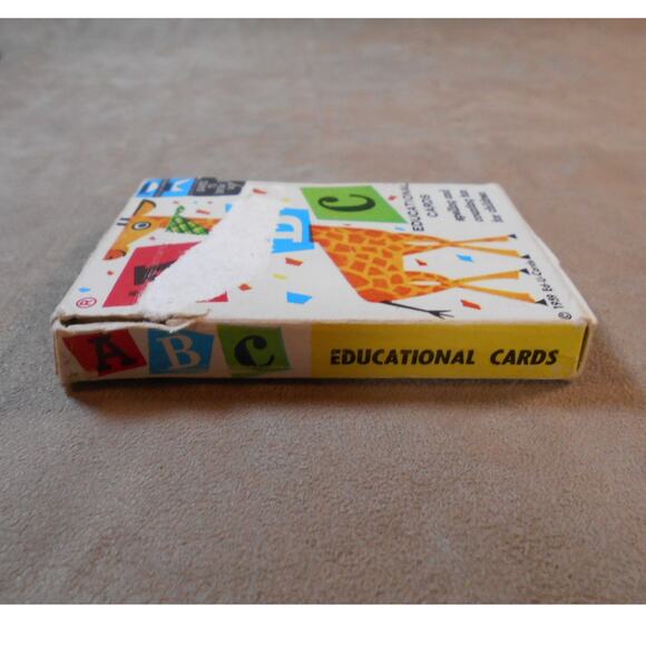 Vintage 1959 ABC Spelling & Counting Fun Card Game ED-U Cards - Picture 6 of 8